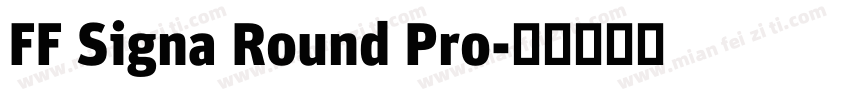 FF Signa Round Pro字体转换